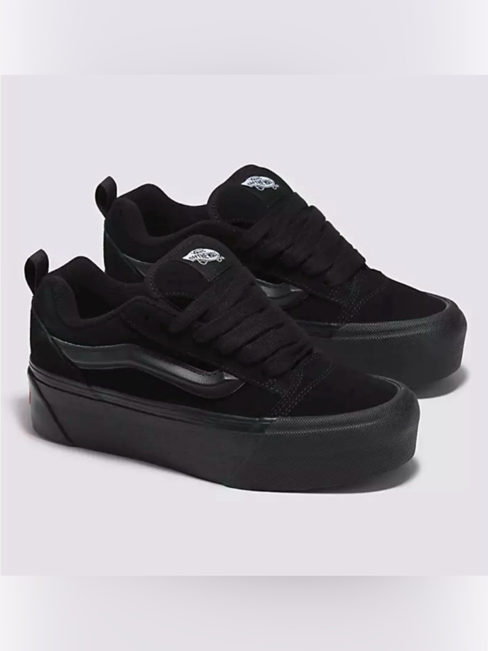 Vans Black on Black Knu Stack Sneakers